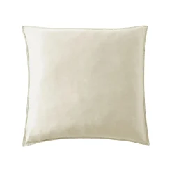 EMINZA Taie d'oreiller carrée lyocell Tencel™ lavé (63 x 63 cm) Olivia pampa Beige Outlet