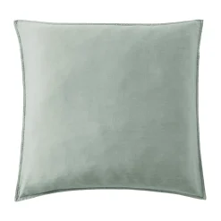 EMINZA Taie d'oreiller carrée lyocell Tencel™ lavé (80 x 80 cm) Olivia Vert Eucalyptus Outlet