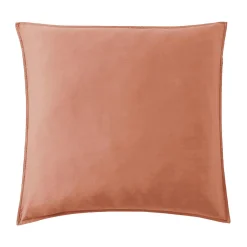 EMINZA Taie d'oreiller carrée lyocell Tencel™ lavé (80 x 80 cm) Olivia Terracotta Sale