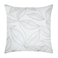 STOF Taie d'oreiller carrée percale de coton (63 x 63 cm) Matisse e Gris Discount