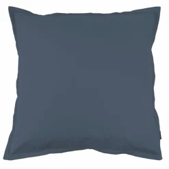EMINZA Taie d'oreiller carrée percale de coton (80 x 80 cm) Cali Bleu marine New