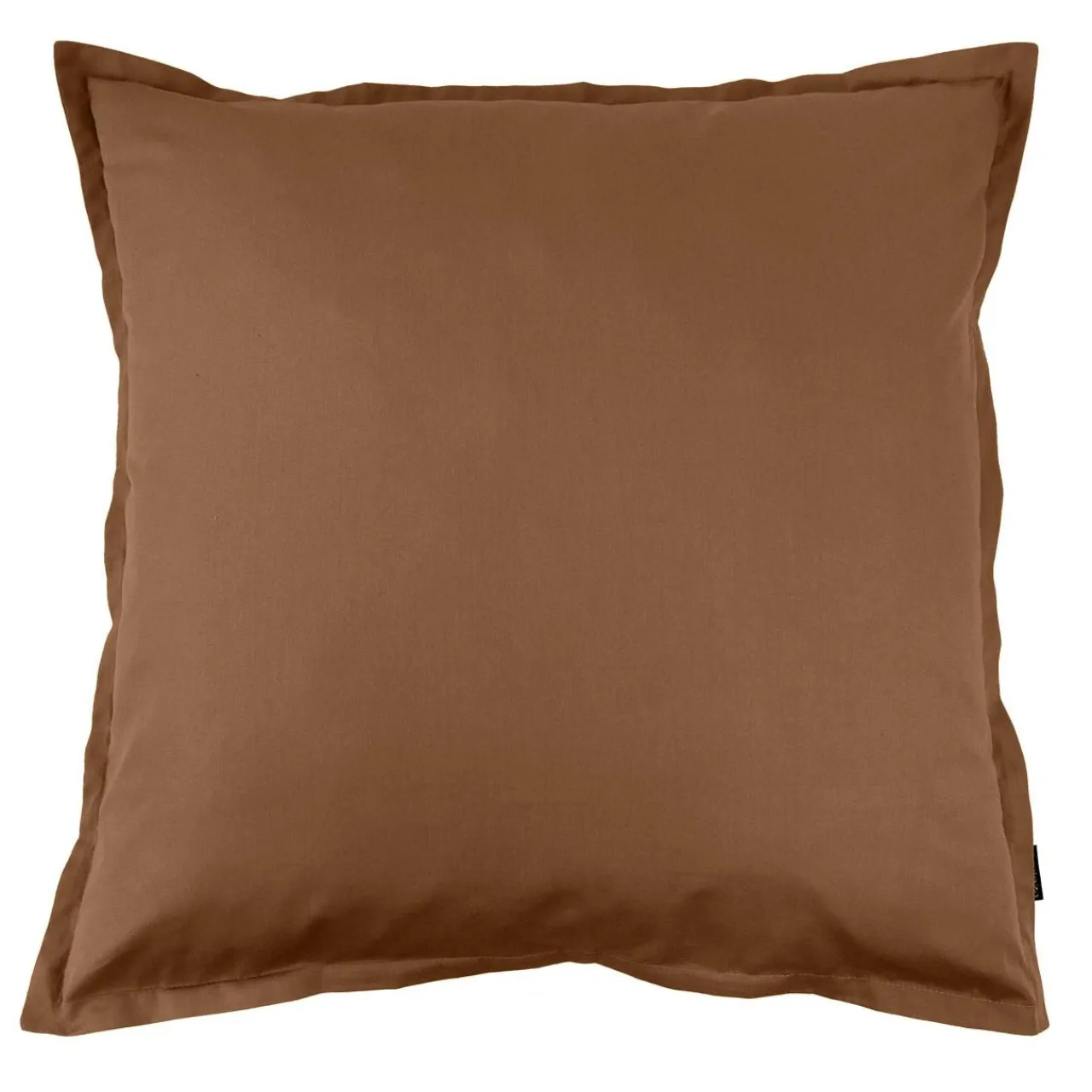 EMINZA Taie d'oreiller carrée percale de coton (80 x 80 cm) Cali Marron Chocolat New