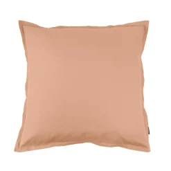 EMINZA Taie d'oreiller carrée percale de coton (65 x 65 cm) Cali Rose Pêche New