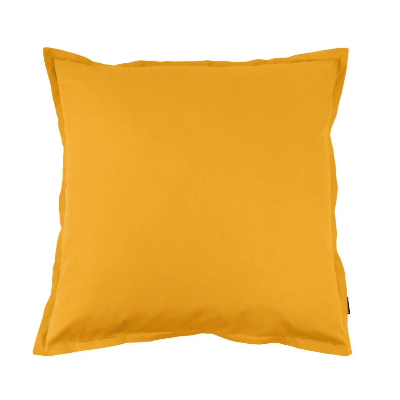 EMINZA Taie d'oreiller carrée percale de coton (65 x 65 cm) Cali Jaune moutarde Hot
