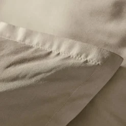 EMINZA Taie d'oreiller carrée percale de coton (65 x 65 cm) Cali Taupe Online