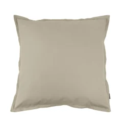 EMINZA Taie d'oreiller carrée percale de coton (65 x 65 cm) Cali Taupe Online