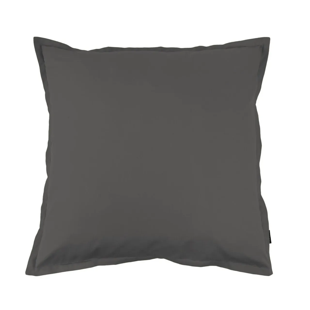 EMINZA Taie d'oreiller carrée percale de coton (65 x 65 cm) Cali Gris Anthracite Best