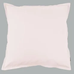 EMINZA Taie d'oreiller carrée percale de coton (80 x 80 cm) Cali Rose poudré New