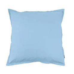 EMINZA Taie d'oreiller carrée percale de coton (65 x 65 cm) Cali Bleu Ciel New
