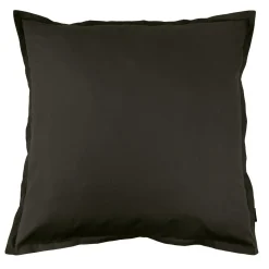 EMINZA Taie d'oreiller carrée percale de coton (80 x 80 cm) Cali e Noir Discount