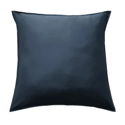 EMINZA Taie d'oreiller carrée satin de bambou (63 x 63 cm) Sienna Bleu nuit Online