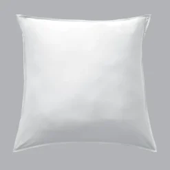 EMINZA Taie d'oreiller carrée satin de bambou (63 x 63 cm) Sienna chantilly Blanc Best
