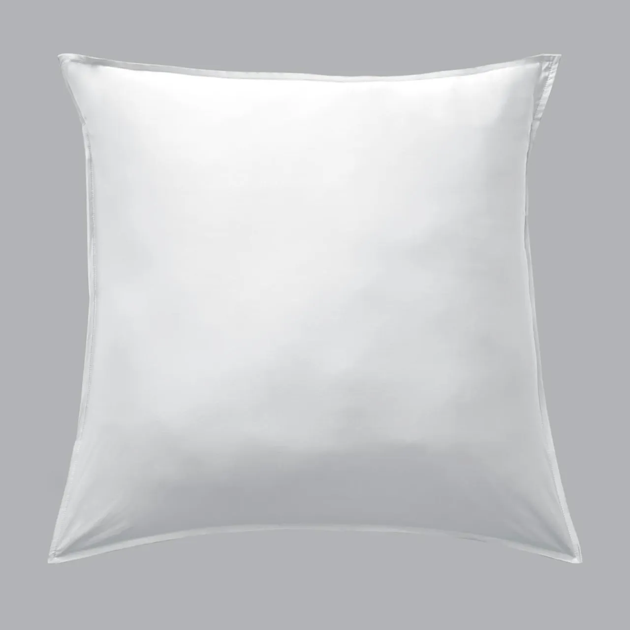 EMINZA Taie d'oreiller carrée satin de bambou (63 x 63 cm) Sienna chantilly Blanc Best