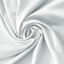 EMINZA Taie d'oreiller carrée satin de bambou (80 x 80 cm) Sienna chantilly Blanc Discount