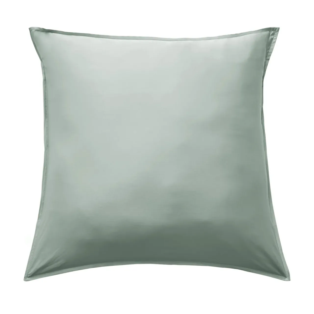 EMINZA Taie d'oreiller carrée satin de bambou (80 x 80 cm) Sienna Vert Eucalyptus Best
