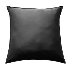 EMINZA Taie d'oreiller carrée satin de bambou (63 x 63 cm) Sienna Noir Discount