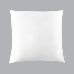 EMINZA Taie d'oreiller carrée soie de mûrier (63 x 63 cm) Mizuki he Blanc Discount
