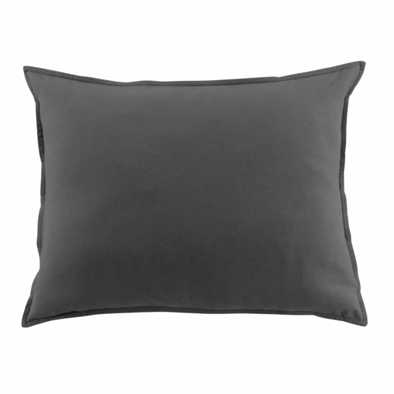 EMINZA Taie d'oreiller Nina rectangulaire flanelle (50 x 80 cm) Nina Gris Anthracite Discount