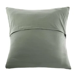 EMINZA Taie d'oreiller quadruple gaze de coton (60 x 60 cm) Victoria x Gaïa Vert romarin Outlet