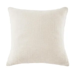 EMINZA Taie d'oreiller quadruple gaze de coton (80 x 80 cm) Victoria x Gaïa pampa Beige Discount