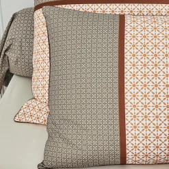 TRADILINGE Taie d'oreiller rectangulaire percale de coton (50 x 70 cm) Gabin Multicolore Hot