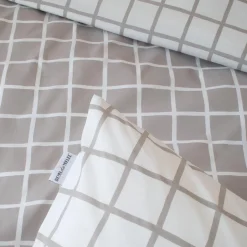 TRADILINGE Taie d'oreiller rectangulaire percale de coton (50 x 70 cm) Max e Gris New