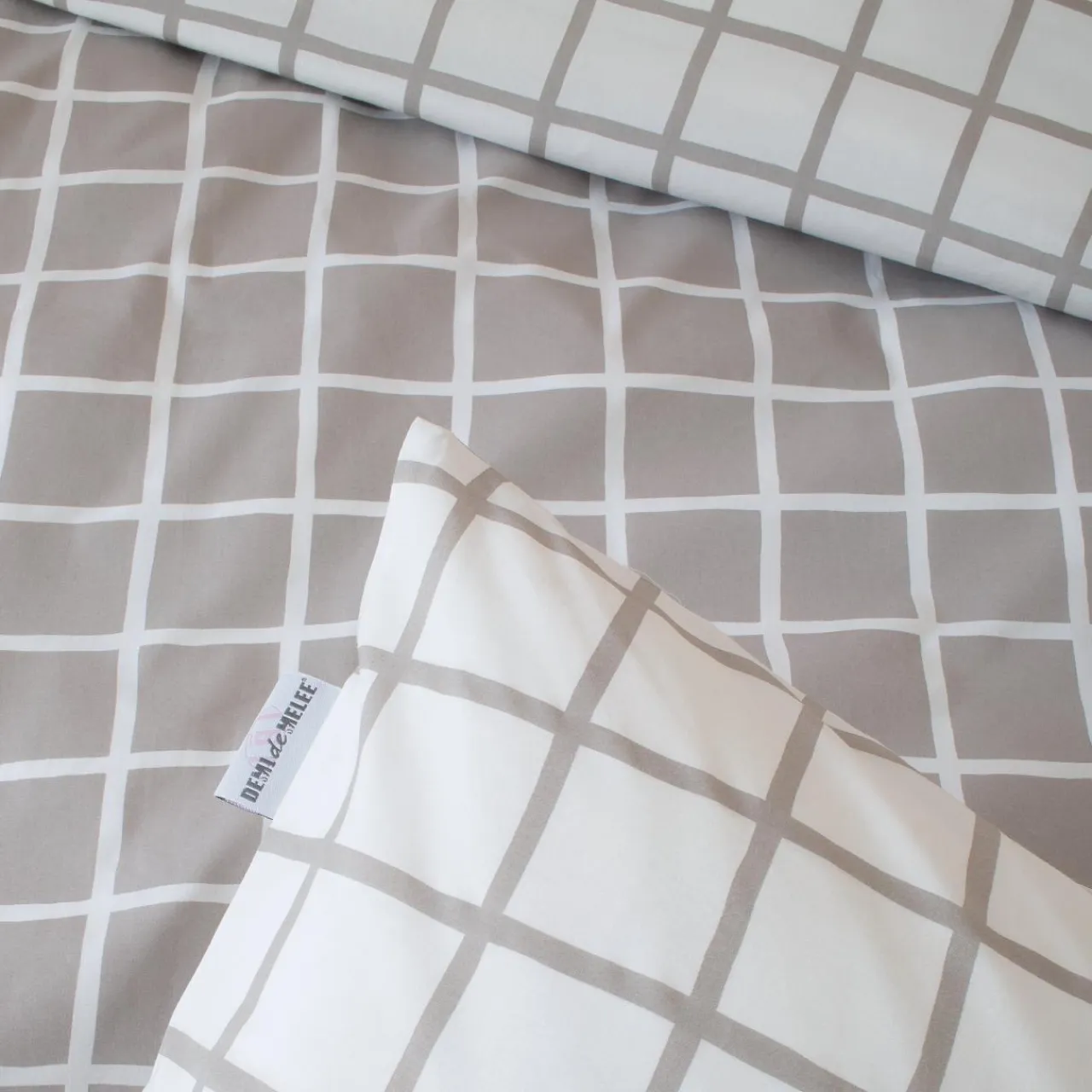 TRADILINGE Taie d'oreiller rectangulaire percale de coton (50 x 70 cm) Max e Gris New