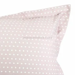 TRADI LINGE Taie d'oreiller rectangulaire coton Glamour Rose New