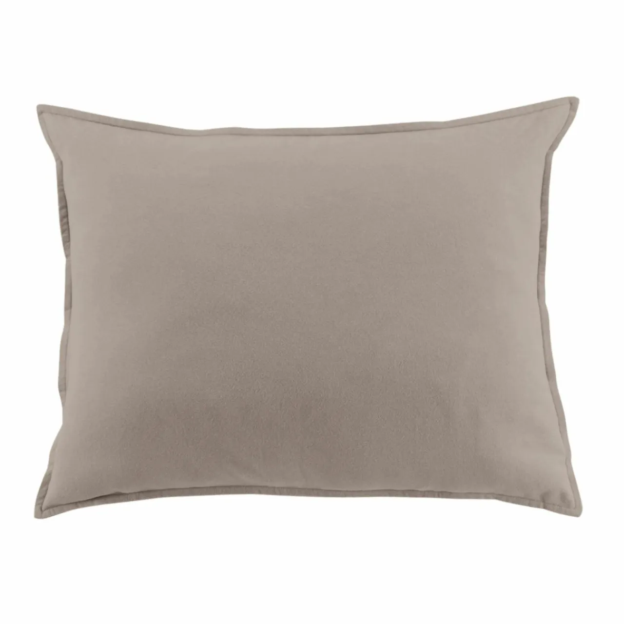 EMINZA Taie d'oreiller rectangulaire flanelle de coton (50 x 80 cm) Nina Ficelle
