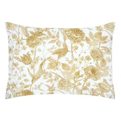 STOF Taie d'oreiller rectangulaire percale de coton (50 x 70 cm) Jacinthe Jaune moutarde
