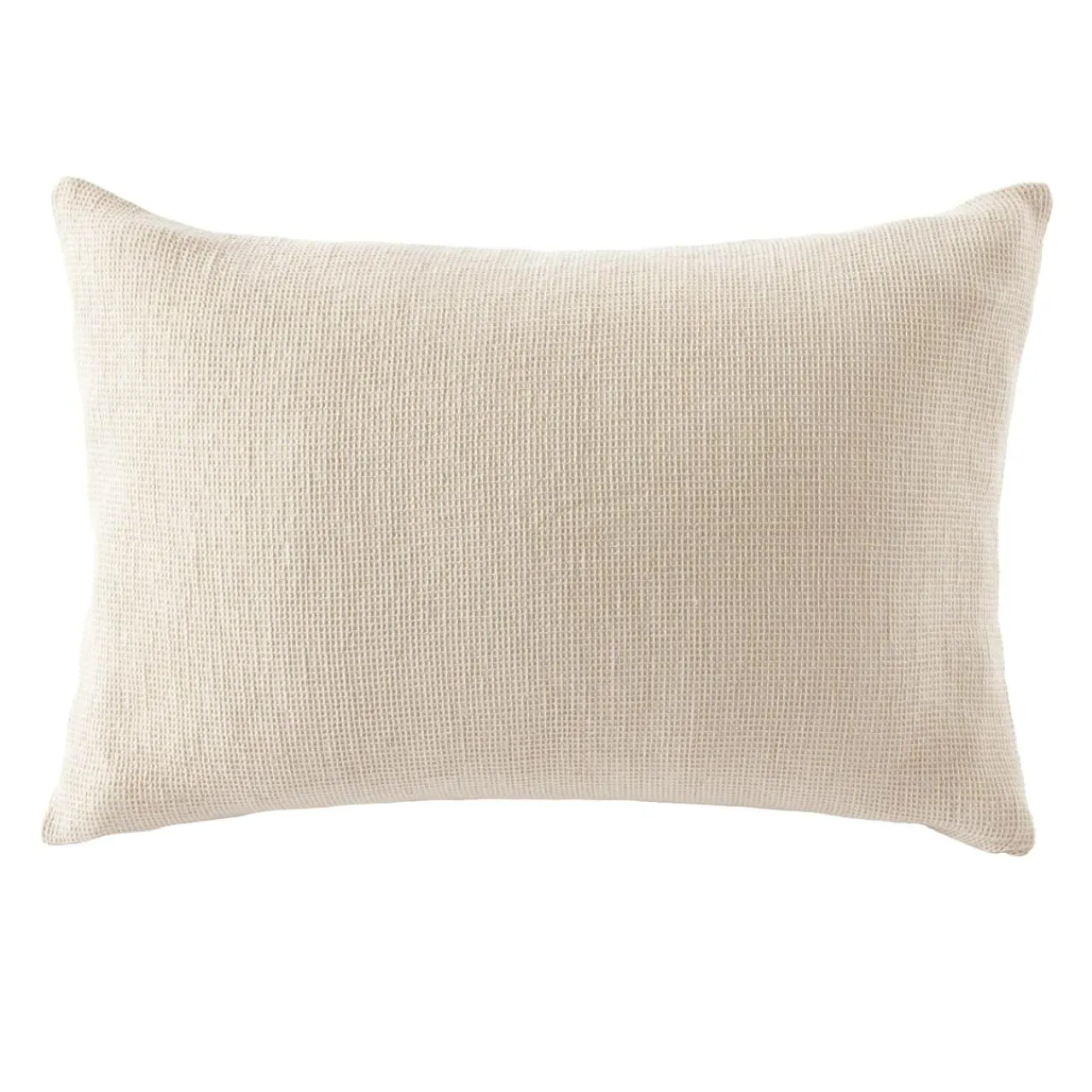 EMINZA Taie d'oreiller rectangulaire coton nid d'abeille (50 x 80 cm) Eva Beige Best