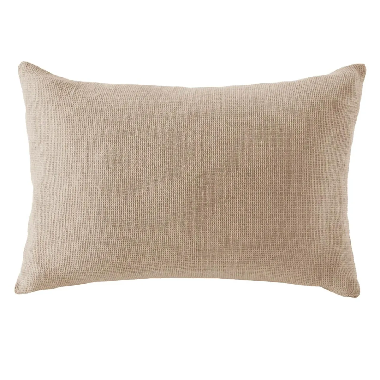 EMINZA Taie d'oreiller rectangulaire coton nid d'abeille (50 x 80 cm) Eva Ficelle Clearance