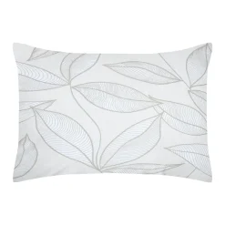 STOF Taie d'oreiller rectangulaire percale de coton (50 x 70 cm) Matisse e Gris