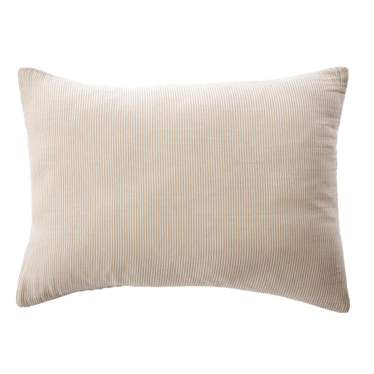 EMINZA Taie d'oreiller Rectangulaire gaze de coton (50 x 80 cm) Gaïa rayures Ficelle Rayure Ficelle Clearance