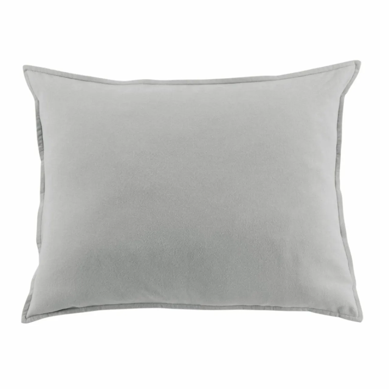 EMINZA Taie d'oreiller rectangulaire flanelle de coton (50 x 70 cm) Nina Gris clair Outlet