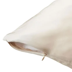EMINZA Taie d'oreiller rectangulaire soie de mûrier (50 x 80 cm) Mizuki pampa Beige Sale