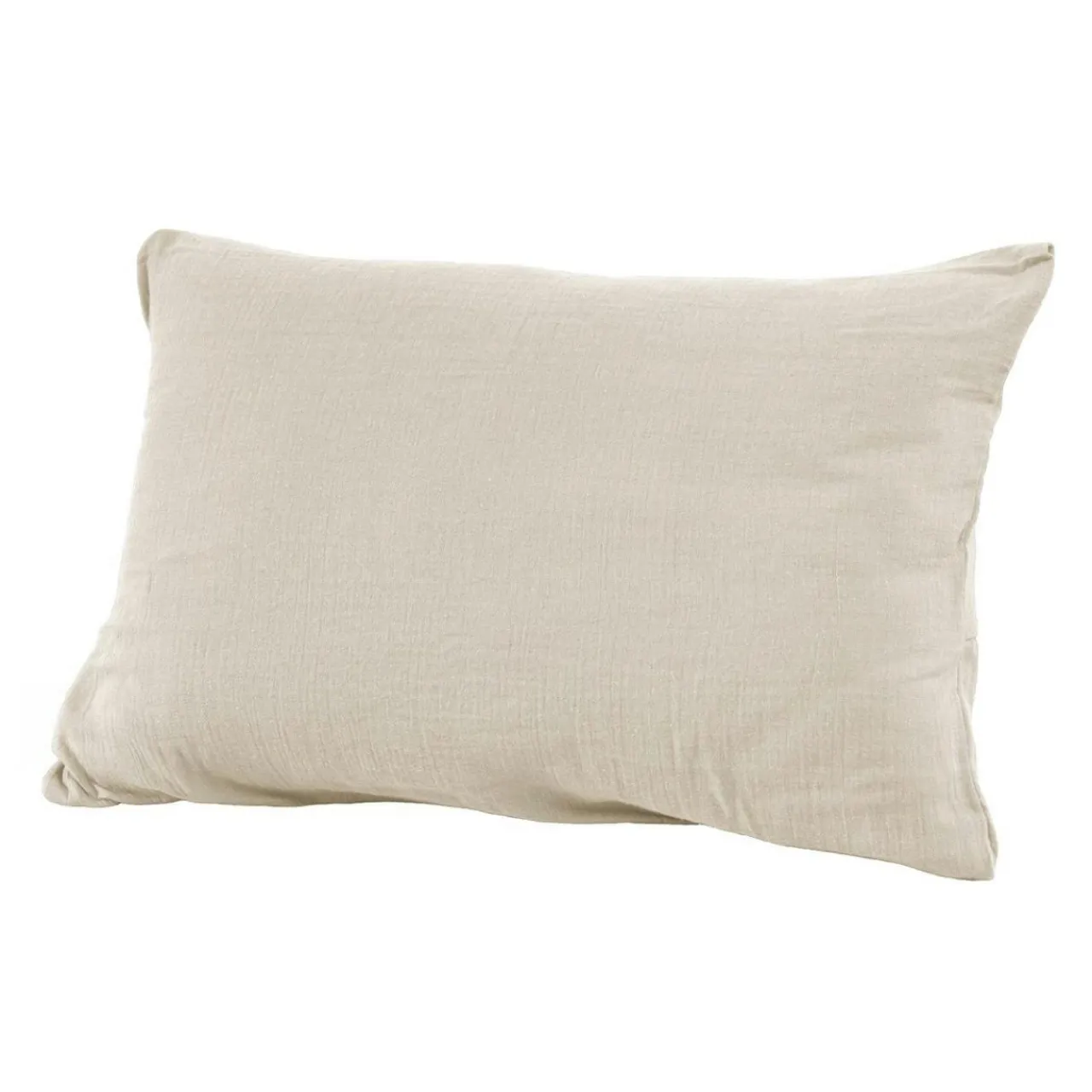 EMINZA Taie d'oreiller rectangulaire gaze de coton (50 x 80 cm) Gaïa pampa Beige Discount