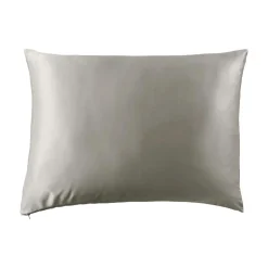 EMINZA Taie d'oreiller rectangulaire soie de mûrier (50 x 70 cm) Mizuki Gris clair Hot