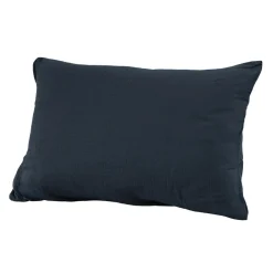 EMINZA Taie d'oreiller rectangulaire gaze de coton (50 x 80 cm) Gaïa Bleu nuit Clearance
