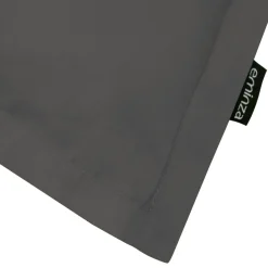 EMINZA Taie d'oreiller rectangulaire percale de coton (50 x 70 cm) Cali Gris Anthracite Best