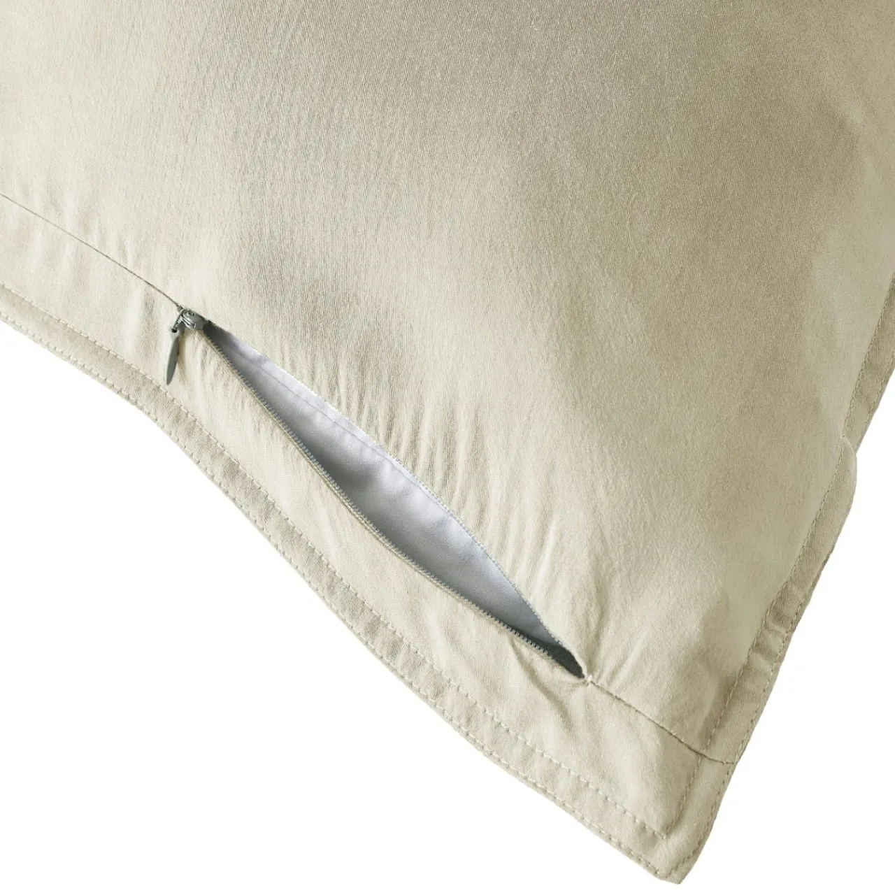 EMINZA Taie d'oreiller rectangulaire lyocell Tencel™ lavé (50 x 70 cm) Olivia pampa Beige Online