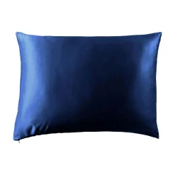 EMINZA Taie d'oreiller rectangulaire soie de mûrier (50 x 70 cm) Mizuki Bleu marine Discount