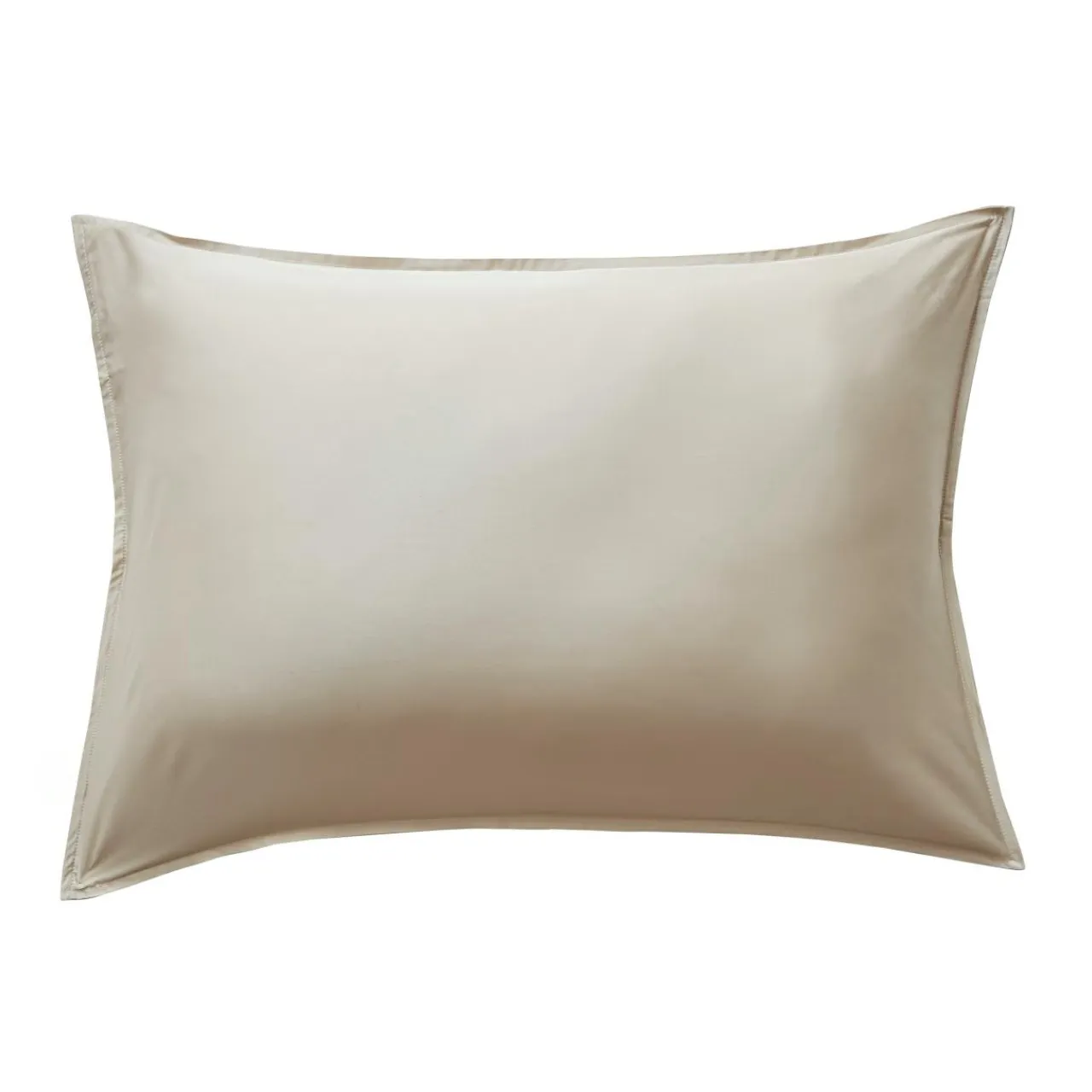 EMINZA Taie d'oreiller rectangulaire satin de bambou (50 x 80 cm) Sienna Beige Hot