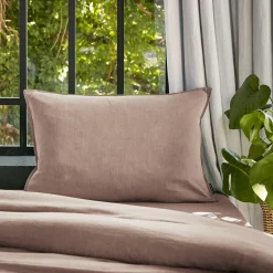 EMINZA Taie d'oreiller rectangulaire lyocell Tencel™ lavé (50 x 70 cm) Olivia blush Rose Discount