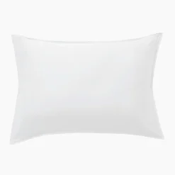 EMINZA Taie d'oreiller rectangulaire satin de bambou (50 x 70 cm) Sienna chantilly Blanc Sale