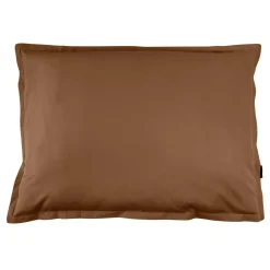 EMINZA Taie d'oreiller rectangulaire percale de coton (50 x 70 cm) Cali Marron Chocolat