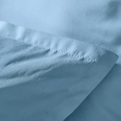 EMINZA Taie d'oreiller rectangulaire percale de coton (50 x 70 cm) Cali Bleu Ciel Clearance
