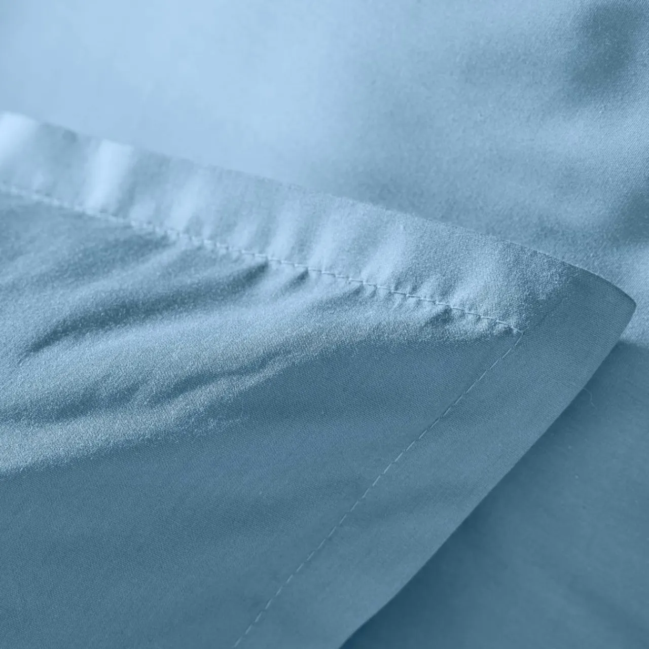 EMINZA Taie d'oreiller rectangulaire percale de coton (50 x 70 cm) Cali Bleu Ciel Clearance