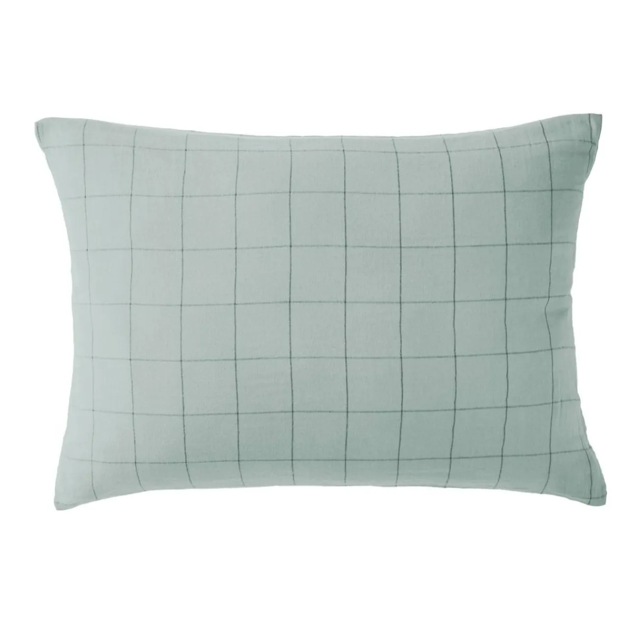 EMINZA Taie d'oreiller rectangulaire gaze de coton (50 x 70 cm) Gaïa Match Vert Eucalyptus Online