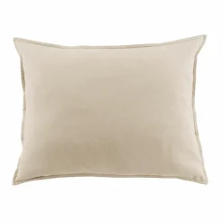 EMINZA Taie d'oreiller rectangulaire flanelle de coton (50 x 80 cm) Nina Beige Outlet